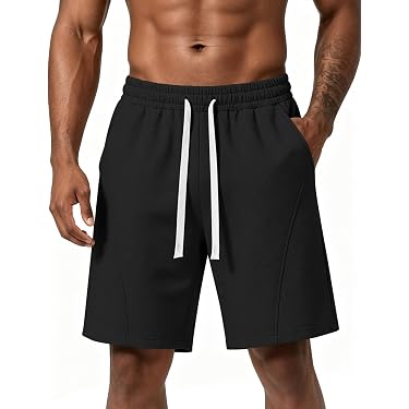 Ugerlov Mens Athletic Gym Sweat Shorts Cotton Casual Baggy Fleece